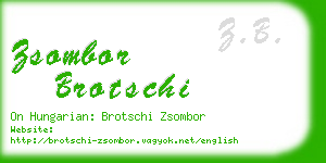 zsombor brotschi business card